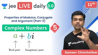 JEE Complex Numbers L5  Unacademy JEE  IIT JEE Maths  Sameer Chincholikar [upl. by Valle925]