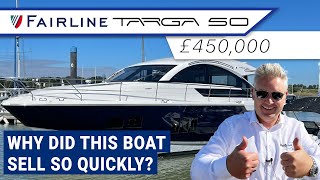 £450000 Fairline Targa 50GT  Why did this boat sell so quickly [upl. by Betty476]