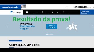 Como consultar o resultado da prova do Detran prova PráticaTeórica [upl. by Gayle]