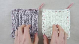 How to sew knitted squares together to make a blanket or throw [upl. by Ennis]