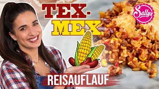 super knuspriges ReisauflaufRezept TEX MEX Style  schnelles One Pot Gericht [upl. by Skrap463]