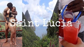 SAINT LUCIA TRAVEL VLOG  BAECATION VLOG LADERA RESORT HORSE BACK RIDING GREAT FOOD AND VIEWS [upl. by Adachi433]