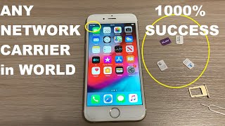 FREE Network Unlock iPhone Any CarrierSim in World 1000 Working 2024 [upl. by Dehsar]