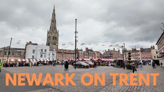 Newark On Trent Nottinghamshire 4k Walking Tour  Armed Forces Day 2024 [upl. by Sikata]