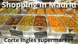 🛒 A Shopping Adventure at El Corte Inglés  visiting the supermarket  Madrid Walking tour Nov 2023 [upl. by Aisyla]