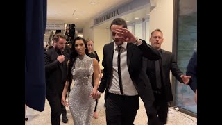 Kim Kardashian and Pete Davidson running from crowds at White House Correspondents Dinner [upl. by Arob]