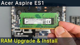 Acer Aspire ES1532 ES1523 ES1533 ES1572 RAM Upgrade and Install  Stepbystep DIY Tutorial [upl. by Meredith]