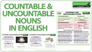 Countable and Uncountable Nouns in English [upl. by Allemahs]