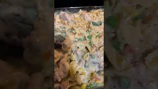 Freshly Baked Chicken  Pasta And Vegetables With Cream In Mashroom  Chicken [upl. by Alveta]