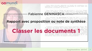 Note de synthèse 35  classer les documents I [upl. by Atla]