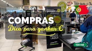 COMPRAS EM PORTUGAL 2023  Aprenda a ganhar euros ao fazer suas compras aqui em Portugal [upl. by Anitsyrk]