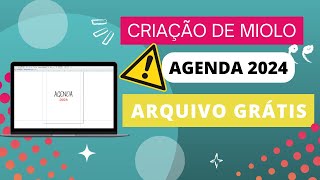 COMO CRIAR UMA AGENDA DO ZERO I CRIAÃ‡ÃƒO DE MIOLO AGENDA 2024 I PARTE I I PÃGINAS INICIAIS [upl. by Nnylrats]