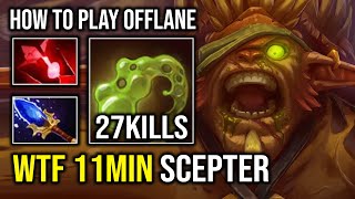 How to Offlane Bristleback Like a Pro with 11Min Scepter 1v5 Unlimited Quill Spray Dota 2 [upl. by Boar805]