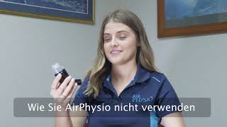 So verwenden Sie AirPhysio [upl. by Ilyah]