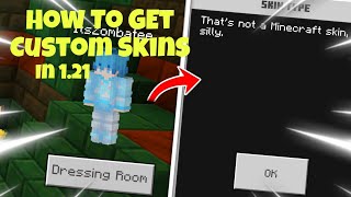 How to upload your skin in Minecraft Bedrock Edition 121 [upl. by Longan]