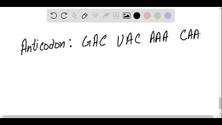 CodonAnticodon Recognition BasePairing Possibilities Integrates with Chapter 11   Draw basep… [upl. by Mackoff]