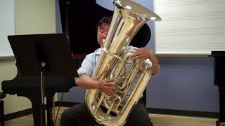 OMEA AllState Etude  Tuba Blazevich 22 [upl. by Farnham]