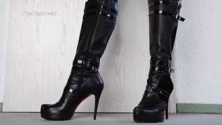 My HighHeel red sole boots  Meine HighHeel Stiefel mit der roten Sohle [upl. by Hall]