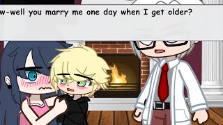 adrien turns into a kid for 24 hours gacha mlb [upl. by Noreik]