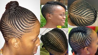 2021Beautiful and unique cornrow hair styles braided hairstyles African hairstyle [upl. by Eldin]