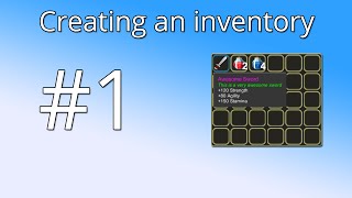 Unity Tutorial Creating an inventoryPART 1  The basic functionality [upl. by Latif541]