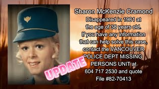 MISSING IN BC UPDATESharon McKenzie Cramond [upl. by Bullion72]