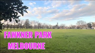 Fawkner Park Walk South Yarra Melbourne Australia 2024 [upl. by Noet]