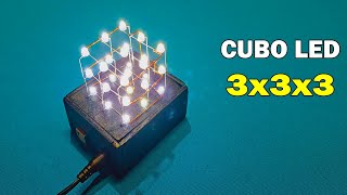 Cubo led con Arduino 3x3x3 explicación paso a paso  Muy fácil [upl. by Glynnis]