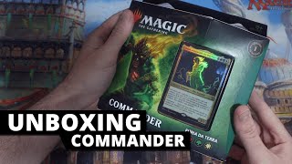 DECK OBUUN Fúria da Terra  Commander Renascer de Zendikar  UNBOXING Magic The Gathering [upl. by Ynaoj991]