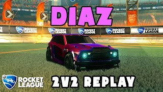 diaz Ranked 2v2 POV 54  diaz amp Tvaristo VS hockser amp Flitz  Rocket League Replays [upl. by Ardnikat]