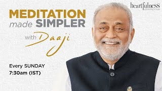 Meditation Made Simpler  Live Meditation with Daaji  730 AM  17th July 2022  Heartfulness [upl. by Alethia777]