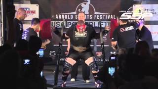 BLAINE SUMNER 500KG 1102lbs IPF SQUAT WORLD RECORD 2016 [upl. by Ardeth]