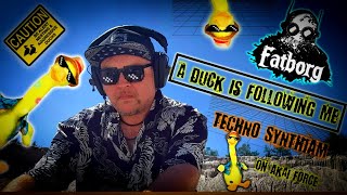 Fatborg  A duck is following me synthjam [upl. by Ecirtram]