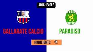 HIGHLIGHTS Amichevole 14012023  Gallarate Calcio  Paradiso Calcio [upl. by Ynettirb]