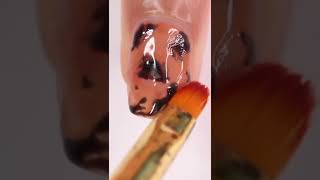 DIY TORTOISE SHELL INSPIRED NAIL ART EASY GEL POLISH NAIL ART AT HOME shorts ad nailart [upl. by Xerxes18]