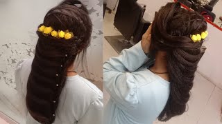 bridal hairstyle tutorial step by step bridal hair style girl for wedding hairstyle for girls [upl. by Khichabia]