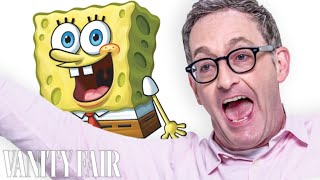 Tom Kenny SpongeBob Reviews Impressions of His Voices  Vanity Fair [upl. by Olshausen]