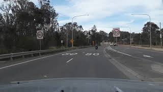 Realtime Drive Rossmore to West Pennant Hills NSW via M7 M2 A28 [upl. by Nil]