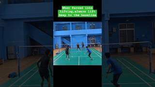 Badminton Doubles  Stay Aggressive Yet Ready to Defend High Lifts and Flat Drives🏸✨ strategy [upl. by Itsuj]