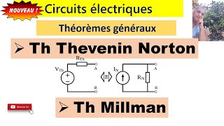 Circuits électriques  loi des mailes Th de Thevenin de Norton et Millman [upl. by Dominique]