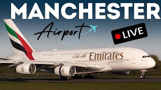 🔴 LIVE 4K Manchester Airport Plane Spotting 🛫 [upl. by Iormina]