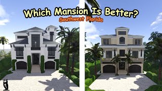 Which Mansion Is Better In SWFL Roblox [upl. by Marston]