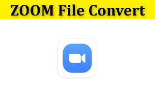 How To Convert ZOOM Recordings To Mp4 Online  Zoom Recording Wont Convert  Windows 108817 [upl. by Dogs]