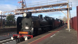 MelbourneBallarat steam train transfer part 1 [upl. by Matthia228]