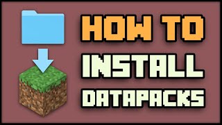 How to INSTALL DATAPACKS in Minecraft 114115116 Tutorial [upl. by Elttil]