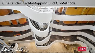 ARCHICAD 21  CineRender LichtMapping und GIMethode [upl. by Lazar]