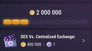 DEX Vs Centralized Exchanges TapSwap Code [upl. by Eelir]