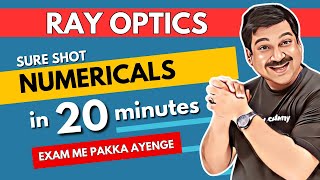 RAY OPTICS 💥SURE SHOT Numericals in 20 minutes🌞Class 12 Physics Subscribe ArvindAcademy [upl. by Olivia]