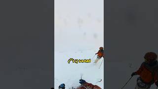 When the vis turns to sht 😅 skiing japan mountains snow powderskiing snowboarding winter [upl. by Augustine]