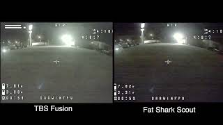 Testing Fatshark Scout Analog Goggles VS DJI V2 w TBS Fusion Module [upl. by Atsylac97]